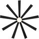 Wynd XL 72 inch Matte Black Downrod Ceiling Fan in 3000K