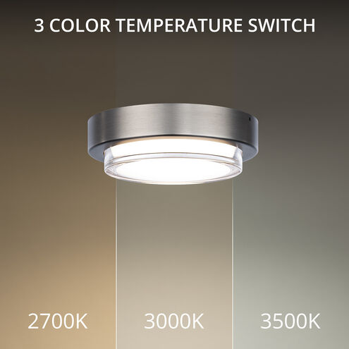 Modern Forms FM-76108-35-BN Kind LED 8 inch Brushed Nickel Flush Mount ...