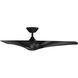 Zephyr 52 inch Matte Black Downrod Ceiling Fan, Smart Ceiling Fan