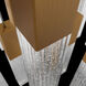 Cinema LED 23 inch Aged Brass Indoor Hanging Lighting Ceiling Light