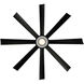Aura 72 inch Matte Black Downrod Ceiling Fan