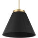 Bentley LED 24.13 inch Black and Aged Brass Pendant Ceiling Light