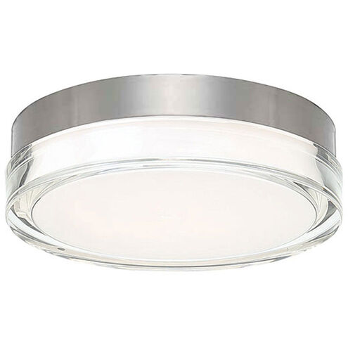Pi 1 Light 9 inch Stainless Steel Flush Mount Ceiling Light