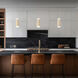 Chauncey LED 5.13 inch Beige Travertine and Aged Brass Mini-Pendant Ceiling Light in 4000K