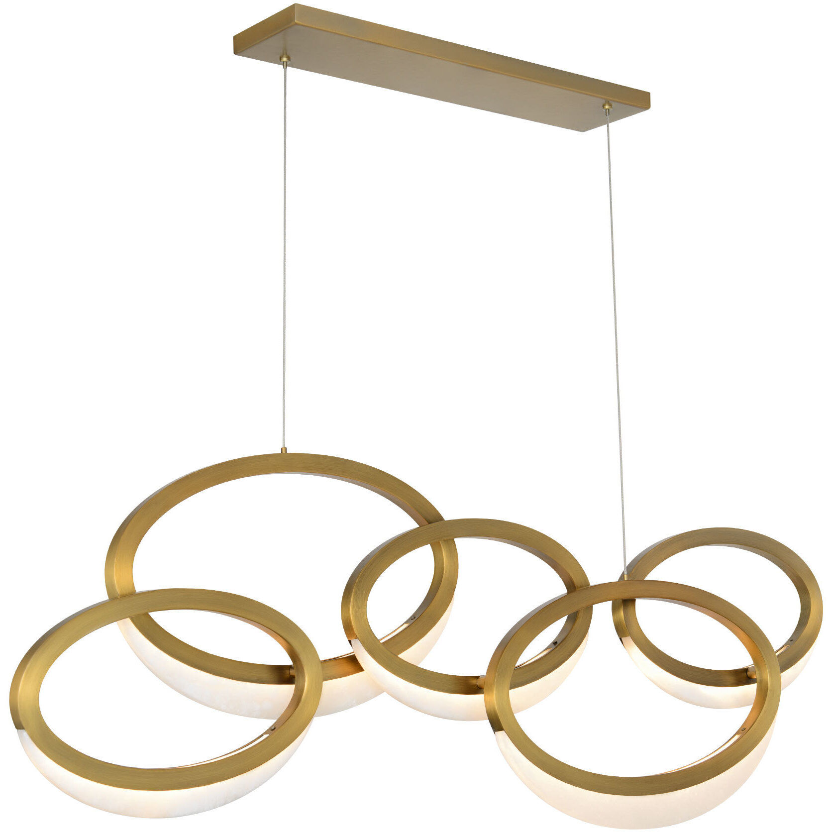 Orion 1 Light 4.5 inch Aged Brass Pendant Ceiling Light