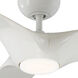 Morpheus III 60 inch Gloss White Downrod Ceiling Fan in 2700K