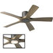 Aviator 54 inch Graphite Weathered Gray with Weathered Gray Blades Flush Mount Ceiling Fan, Smart Ceiling Fan