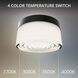 Tuck LED 5.38 inch Black Outdoor Flush Mount
