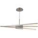 Minx LED 48 inch Antique Nickel Mini Pendant Ceiling Light in 3