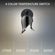 Elixir LED 6.8 inch Polished Black Nickel and Black Wall Sconce Wall Light in 2700K