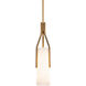 Firenze 1 Light 4.63 inch Aged Brass Pendant Ceiling Light