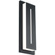 Midnight 1 Light 16 inch Black Outdoor Wall Light