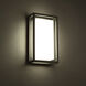 Framed LED 8 inch Bronze Outdoor Wall Light in 14in.