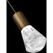 Plum LED 15 inch Aged Brass Mini Pendant Ceiling Light