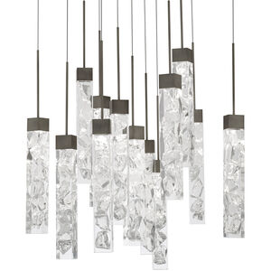 Minx 13 Light 20 inch Antique Nickel Multi-Light Pendant Ceiling Light