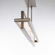 Atlantis LED 6 inch Antique Nickel Chandelier Ceiling Light in 47in.