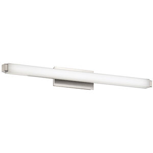 Mini Vogue LED 26 inch Brushed Nickel Bath Vanity & Wall Light in 3500K, 24in.