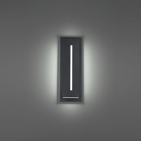 Midnight 1 Light 16 inch Black Outdoor Wall Light