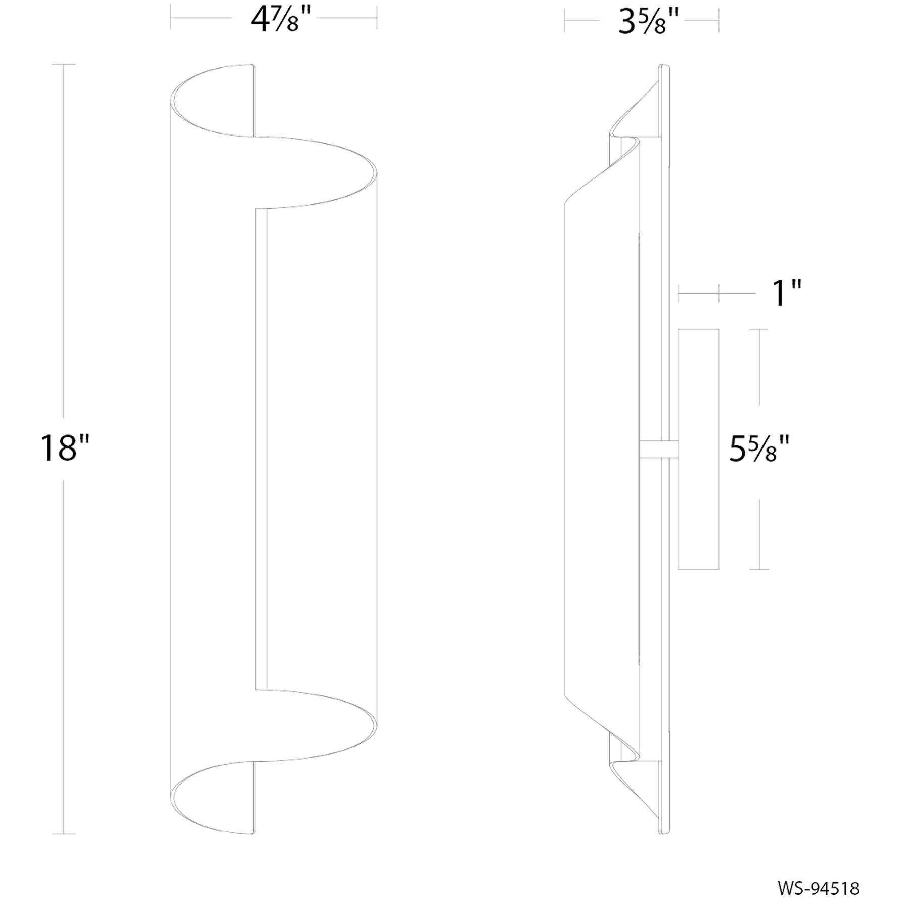 Pirouette Indoor Wall Lighting in 4000K, Brushed Nickel