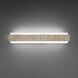 Magnate LED 27 inch Beige Travertine and Aged Brass Bath Vanity & Wall Light