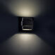 Pandora LED 7 inch Black Outdoor Wall Light in 7in.