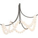 Parel 1 Light 46 inch Antique Nickel Semi-Flush Mount Ceiling Light
