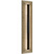 Bell Tower LED 28 inch Beige Travertine and Black Outdoor Wall Light