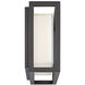 Framed LED 8 inch Bronze Outdoor Wall Light in 14in.