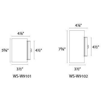 Modern Forms LED Outdoor Wall Sconce Vessel White