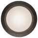 Saturno LED 19.75 inch Basalt Stone and Black Flush Mount Ceiling Light