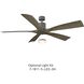 Aviator 70 inch Graphite and Weathered Gray with Weathered Gray Blades Downrod Ceiling Fan in Graphite Weathered Gray, Smart Ceiling Fan
