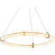 Clique 1 Light 31 inch Aged Brass Pendant Ceiling Light