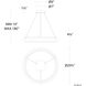 Delaney LED 29.5 inch Black and Dark Walnut Indoor Hanging Lighting Ceiling Light