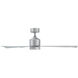 Lotus 54 inch Titanium Downrod Ceiling Fan in 3500K