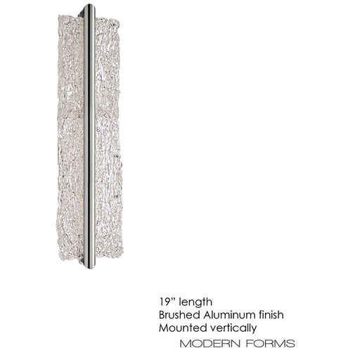 Vetri LED 21 inch Brushed Aluminum Bath Vanity & Wall Light in 19in.
