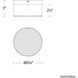 Tuck III LED 5.38 inch Black Outdoor Flush Mount