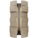 Formation LED 16 inch Beige Travertine and Black Outdoor Wall Light
