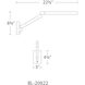 Beam 3 inch 8 watt Black Headboard Light Wall Light