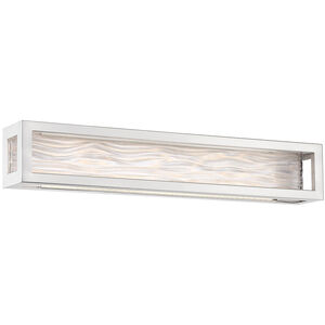 Modern Forms Shock Waves LED 27 inch Brushed Nickel Bath Vanity & Wall Light in 27in. WS-39927-BN - Open Box