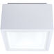 Bloc LED 6 inch White Flush Mount Ceiling Light in 3000K