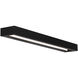 Open Bar LED 27 inch Black Bath Vanity & Wall Light in 2700K, 27in.