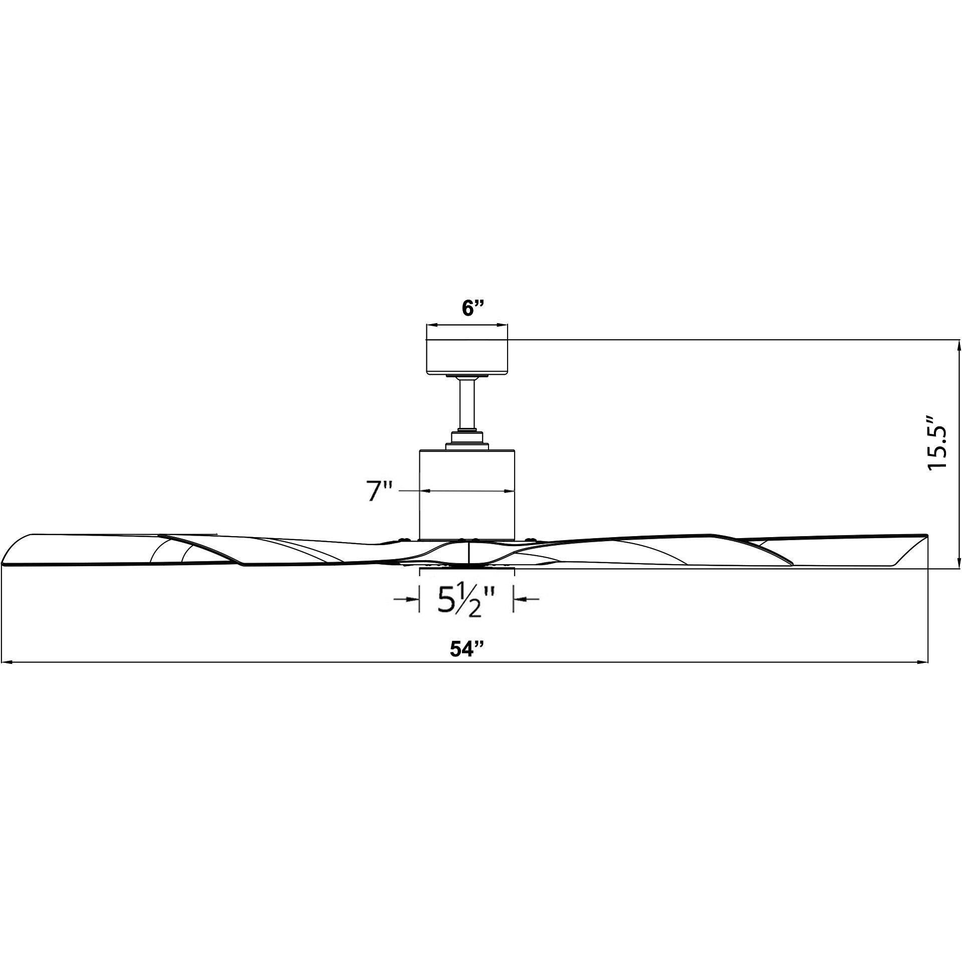 Aviator 54 inch Graphite and Weathered Gray with Weathered Gray Blades Downrod Ceiling Fan in Graphite Weathered Gray, Smart Ceiling Fan