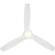 Skylark 54 inch Matte White Downrod Ceiling Fan