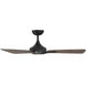Mykonos 3 52 inch Oil Rubbed Bronze and Barn Wood with Barn Wood Blades Downrod Ceiling Fan in 2700K, Oil Rubbed Bronze Barn Wood