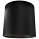 Kube LED 3.5 inch Black Outdoor Flush Mount