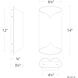 Opus LED 3.5 inch Bronze and Gold Leaf ADA Wall Sconce Wall Light