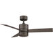 Axis 44 inch Bronze Downrod Ceiling Fan in 2700K