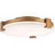 Catalonia 1 Light 17 inch Aged Brass Flush Mount Ceiling Light