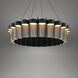 Gatlin LED 36 inch Black and Brushed Nickel Pendant Ceiling Light