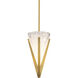 Kiernan LED 7.88 inch Aged Brass Mini-Pendant Ceiling Light